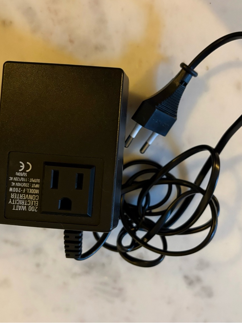 Universal Travel Power Converter Adapter - Black